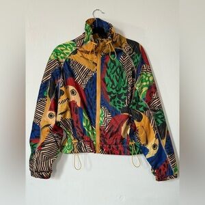 Farm Rio Cropped Windbreaker
